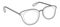 Oversized Round frame glasses fashion accessory illustration. Sunglass 3-4 view for Men, women, unisex silhouette style