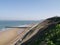 Overstrand Beach, Cromer, Norfolk from the Clifftops.