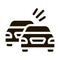 overtaking previous car icon Vector Glyph Illustration