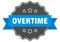 overtime label. overtime isolated seal. sticker. sign