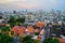 Overview Bangkok, Thailand, cityscape with open sky