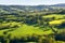 Overview From Coney`s Castle In Dorset