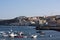 Overview of the fishing port of La candelaria, on the island of Tenerife