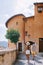 Overview of Fiuggi in Italy, Scenic sight in Fiuggi, province of Frosinone, Lazio, central Italy