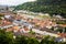 Overview of Heidelberg roofs and city landscape