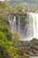 Overview of iguacu waterfalls in Brazil