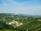 Overview of the Langhe hills, Piedmont - Italy