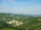 Overview of the Langhe hills, Piedmont - Italy