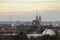 Overview of Magdeburg city, Saxony-Anhalt, Germany, in November