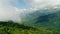 Overview of the mountain landscape with a drone