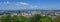 Overview of the Munster Cathedral of Our Lady and the city of Freiburg. Baden Wuerttemberg, Germany, Europe