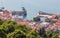 Overview of Nafpaktos harbor, Greece