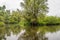 Overview photograph of a large Dutch wetland nature reserve