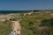 Overview of Pointe du Hoc, Normandy, France