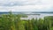 Overview at pÃ¤ijÃ¤nne lake from the struve geodetic arc at moun