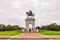 Overview of Sam Houston Statue at Hermann Park