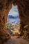 Overview of sea the San Vito lo Capo Sicily, Grotto Amazing view of a Mediterranean landscape from the Macari viewpoint