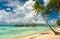 Overwater bungalows in a beach in Tikehau