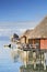 Overwater bungalows of Sofitel Hotel, Bora Bora, Society Islands, French Polynesia