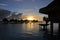 Overwater Bungalows at Sunrise