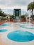 Oviedo on The Park.  Center Lake Park`s splash pad in the city of Oviedo, Florida