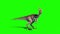 Oviraptor Dinosaurs Die Side Green Screen Jurassic World 3D Rendering Animation