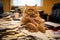 ow Cat Mastering the Office Leads to Business Success. Generative By Ai