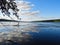 Owasco Lake cloud reflection FingerLakes horizontal