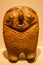 Owl ancient Inca statue closeup.