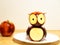 Owl from apple decoration