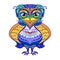Owl bird cartoon vector zenarth