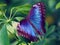 The Owl Butterfly Purple in Costa Rica mariposa violet
