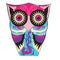 Owl from difficult geometrical figures