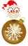 Owl on glass ball Christmas ornament