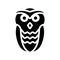 owl icon solid illustration helloween