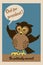 Owl for president poster