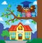 Owl teacher and owlets theme image 6