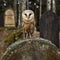 Owl on the tomb