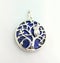 Owl tree of life Lapis Lazuli pendant