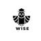 Owl vector logo. Wisdom emblem. Owl icon. Education sign for university, school, learning courses