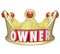 Owner Word 3d Gold Crown Home Property Control