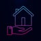 Ownership insurance. Real estate nolan icon. Simple thin line, outline vector of real estate icons for ui and ux, website or