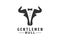 Ox Angus Cow Bull Bison Longhorn with Gentlemen Tuxedo Suit Logo