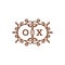 OX Letter logo luxury Swirl logos Symbol design