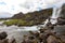 Oxararfoss waterfall summer day view, Thingvellir, Iceland