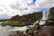 Oxararfoss waterfall summer day view, Thingvellir, Iceland