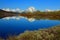 Oxbow Bend of the Snake River with the Reflection of the Teton Range, Rocky Mountains, Grand Teton National Park, Wyoming, USA