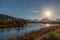 Oxbow Bend Sunset in fall