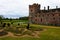 Oxburgh Hall, Norfolk, England with parterre garden