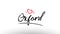 oxford europe european city name love heart tourism logo icon de